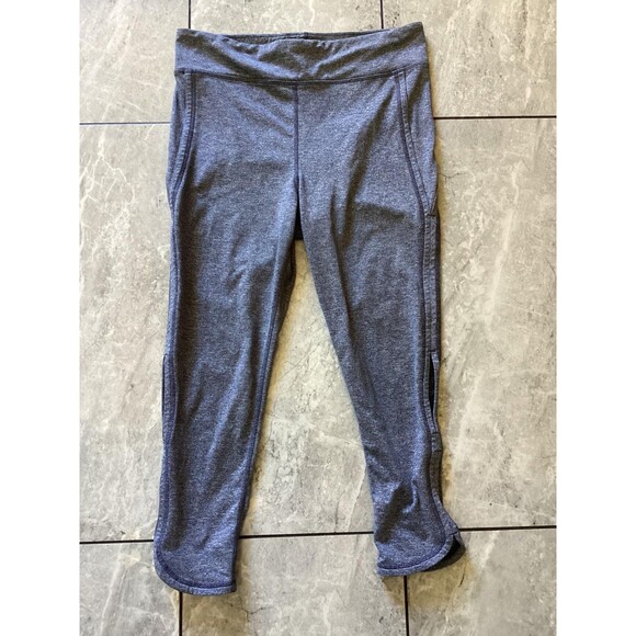 FP Movement Leggings Womens XL Heather Gray Cropped Capri Side Slit Yoga - Picture 1 of 8